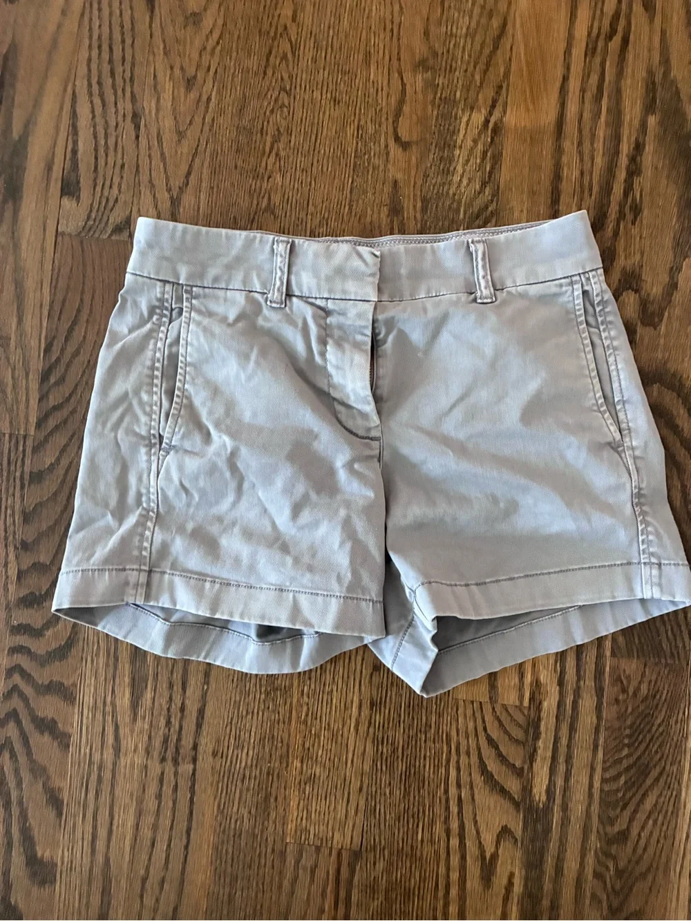 J. Crew Women's Light Gray Chino Bermuda Shorts
